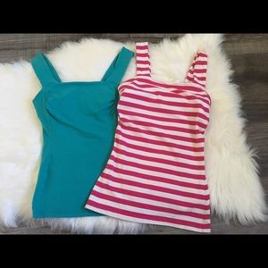 2 tops from express . XXS